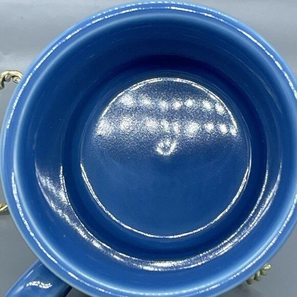 Fiesta HLC Fiestaware Cup Mug Tom & Jerry O Ring Handle Blue - Picture 12 of 12